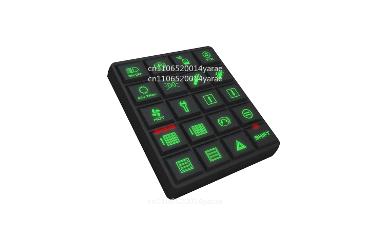

20 Buttons Intelligent CAN Bus Keypad Waterproof Switch Panel with LED