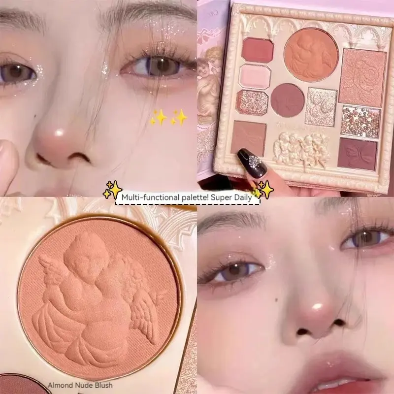 Milk Tea Color Highlighting And Contouring Eyeshadow All-In-One Eye Shadow Palette Matte Matte Matte Pearlescent Multi-Purpose P