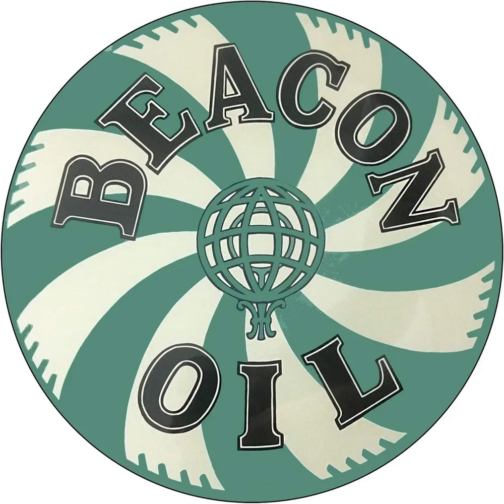 Pegatinas de coche con personalidad, Gas puro, aceite de Motor, pegatinas redondas Retro, calcomanía de vinilo, calcomanía impermeable, decoración de accesorios para automóvil