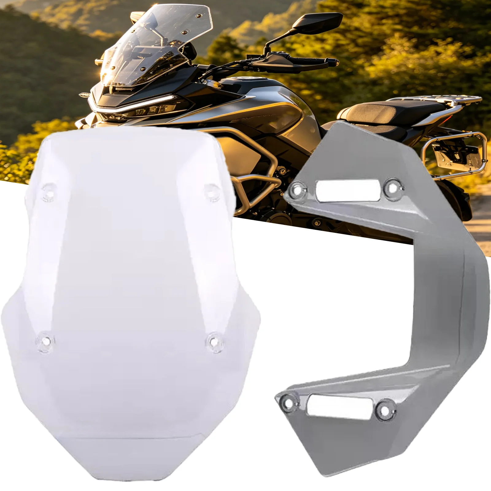 

For CFMOTO 800MT CF800-8 Original Motorcycle Modified Windshield Wind Deflector Heightened Windshield Front Glass Accessories