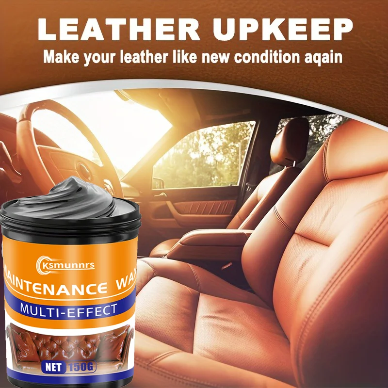 

Крем для ухода за кожей и восстановления - 150 мл, Глубоко умывает и защищает автокресла, диваны, куртки, обувь, сумки и одежду, добавляет блеск