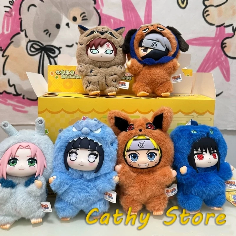 

New Original Naruto Eaki Beast Party Series Sasuke Kawaii Blind Box Mystery Box Figure Model Pendant Desktop Decor Collect Gifts