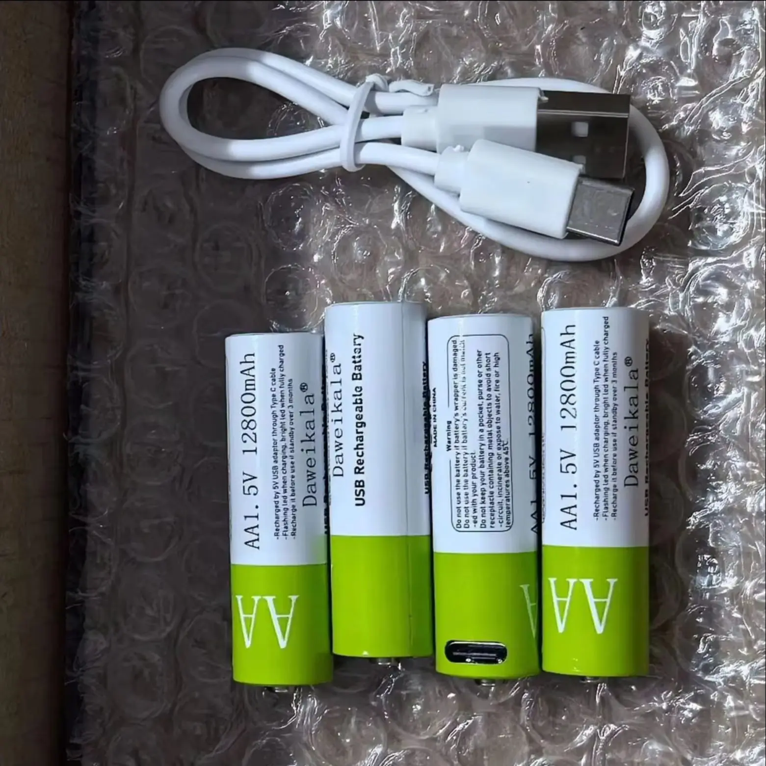 

4-40pcs T#1.5V AA USB Rechargeable Battery 12800 MAh Li-ion Battery For Remote Control Mouse Electric Toy Battery
