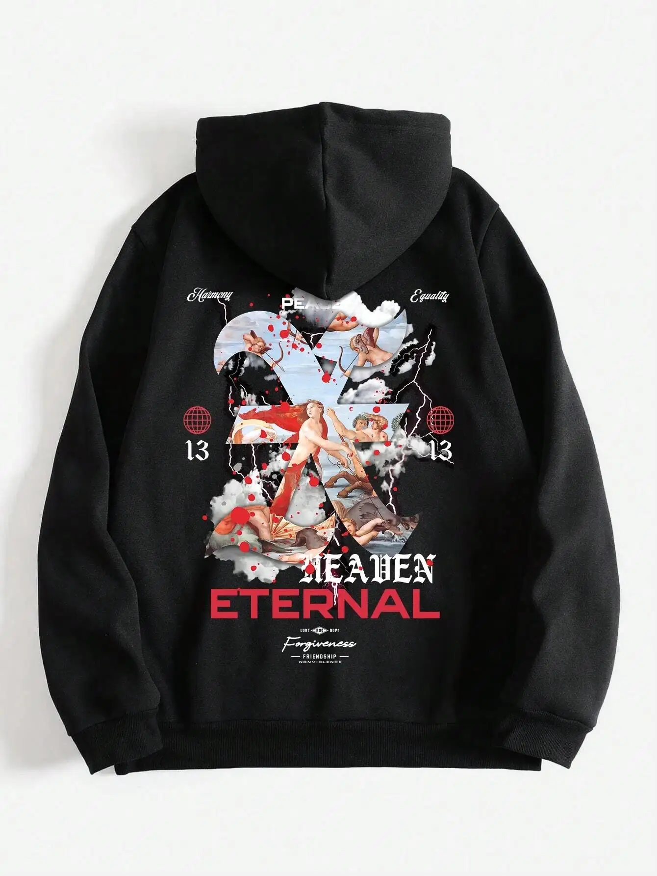 

Eternal God Printed Women Sweatshirt Harajuku Casual All-Match Hoody Fashion Loose Basic Hoodie Autumn Warm Vintage Fleece Tops