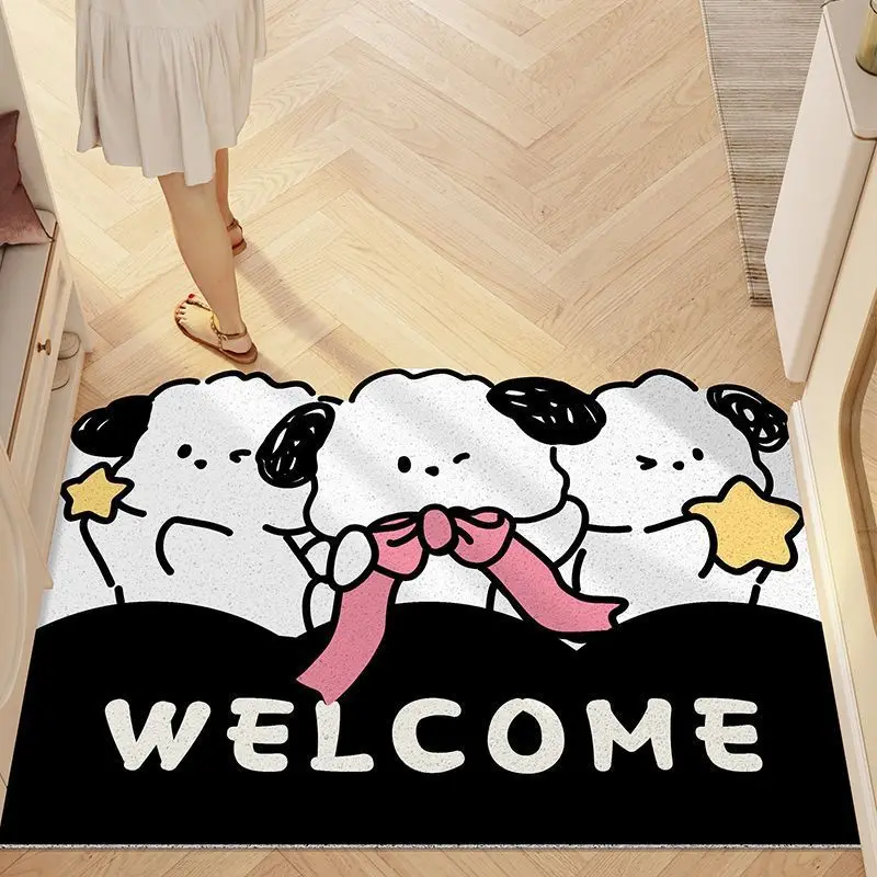 

Custom Entrance Doormat Dog Cartoon Trimmable Doormat Wear-resistant Non-slip Floor Mat Outdoor Entrance Bottom Cleaning Rug