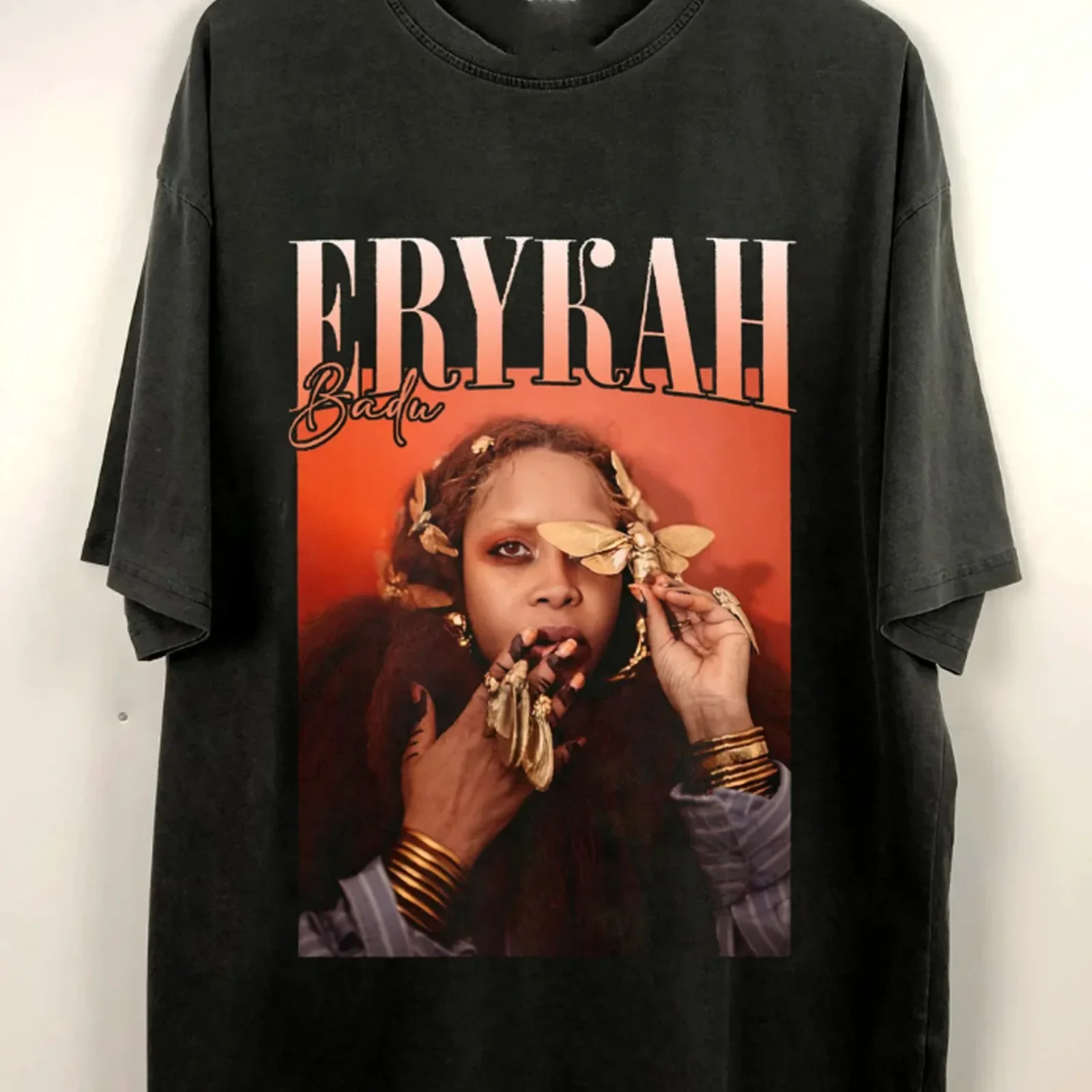 Erykah Badu Graphic T-shirt black Short sleeve All Sizes S-345XL - Free Shipping