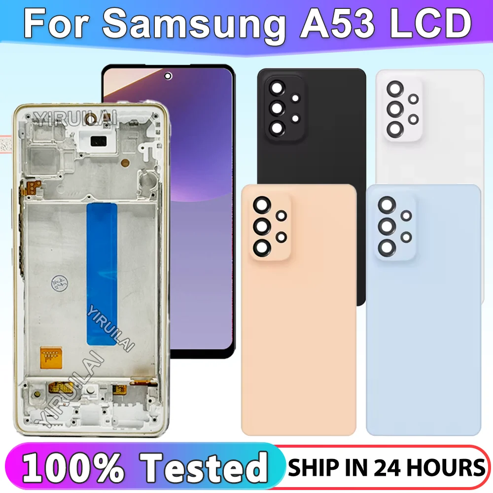 

TFT For Samsung A53 5G LCD Display Touch Screen Digitizer Assembly Replacement For Samsung A536 A536B Screen With frame