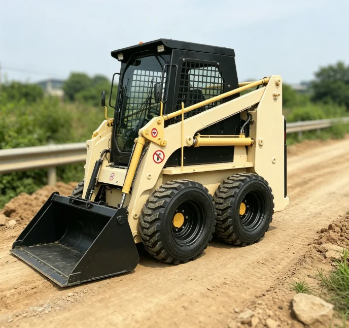 Quiet Operation Electric Mini Track Skid Steer Loader with Remote Control for Landscaping Electric Mini Track Skid Steer Loader