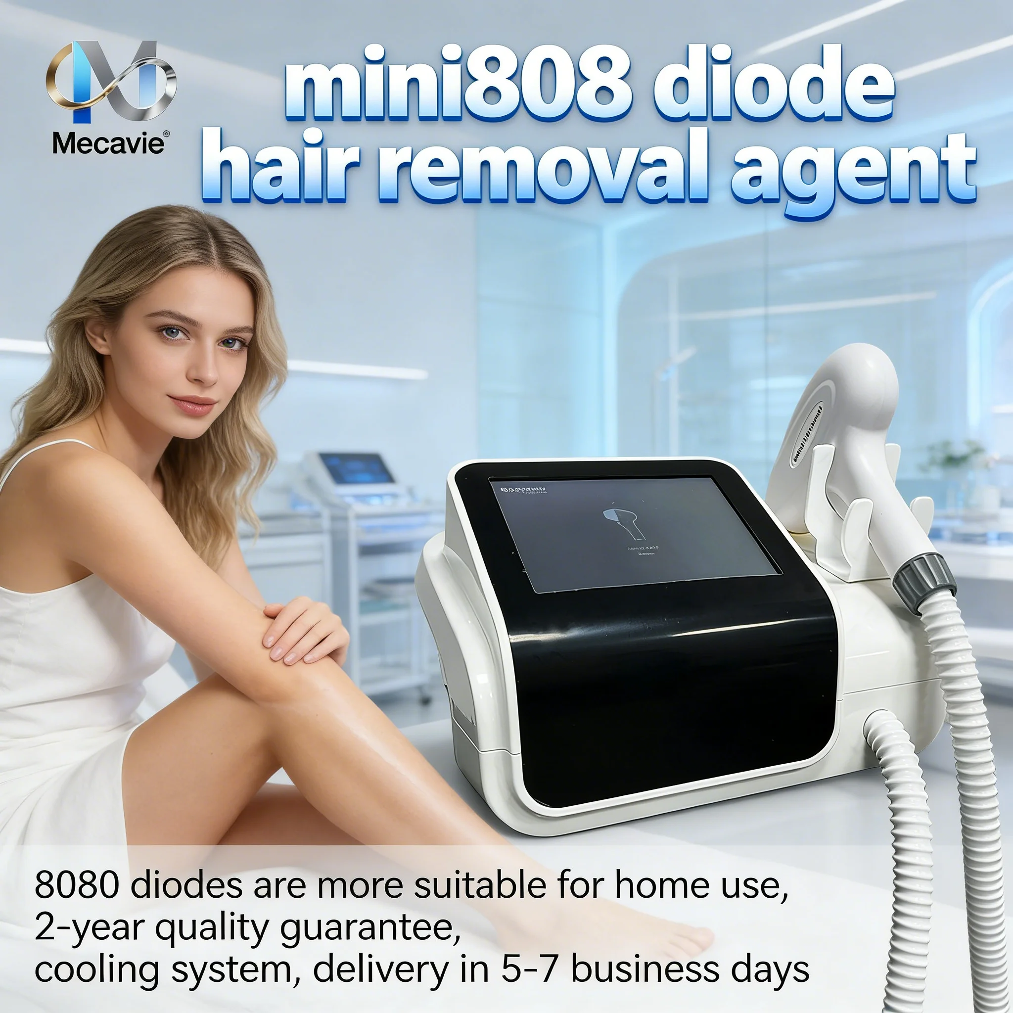 

Профессиональный безрезервуарный мини-ледяной титановый лазерный аппарат для удаления волос 4000 Вт 808 нм диодный безболезненный постоянный прибор для женщин