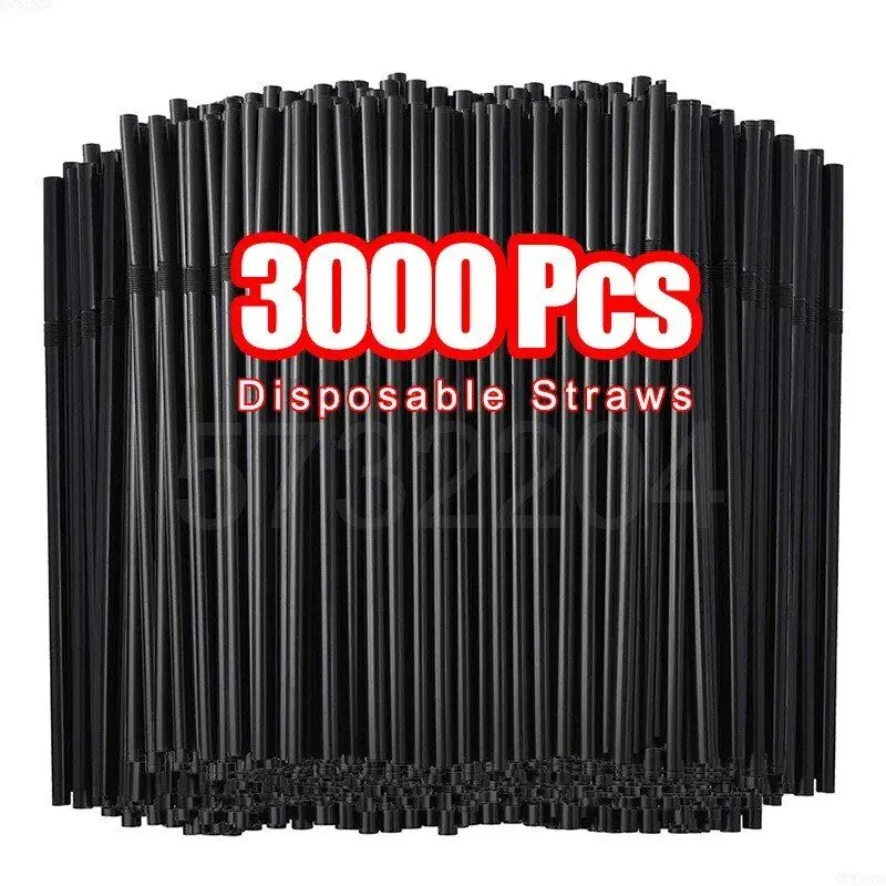 50-3000 шт. красочные и черные трубочки для питья, свадебная вечеринка, молочный коктейль, чайная соломинка для бара, кухни, напитков, дома, оптовая продажа, соломинки