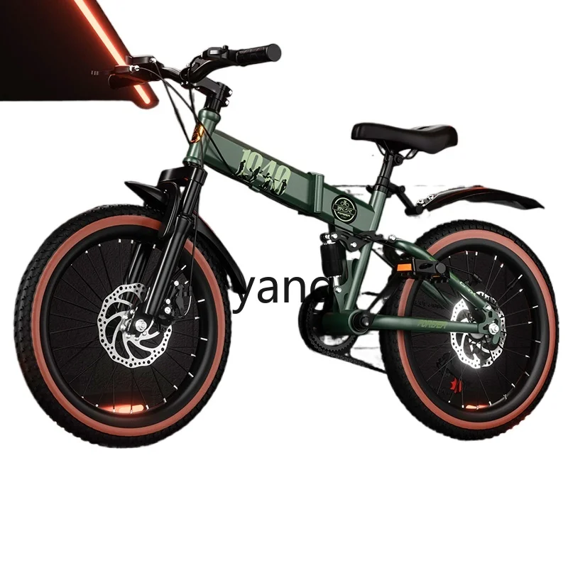 

CX Folding Bicycle Children 6-15 Years Old Middle and Big Children Girl Bicycle Speed Control Shock Absorption