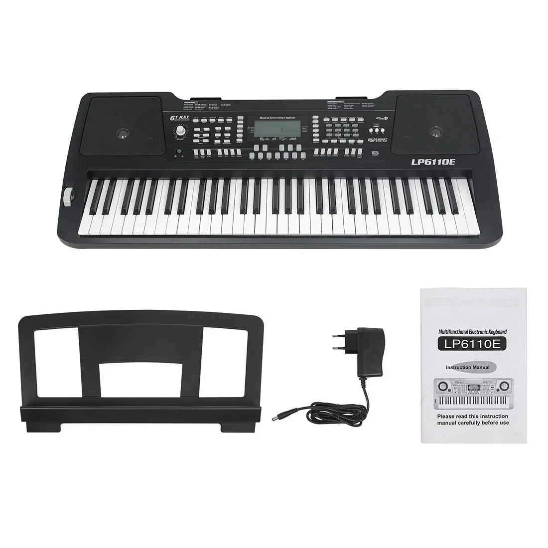 

Hooqu 61 Keys Electronic Organ Multi-functional Electric Digital Piano Keyboard Instruments