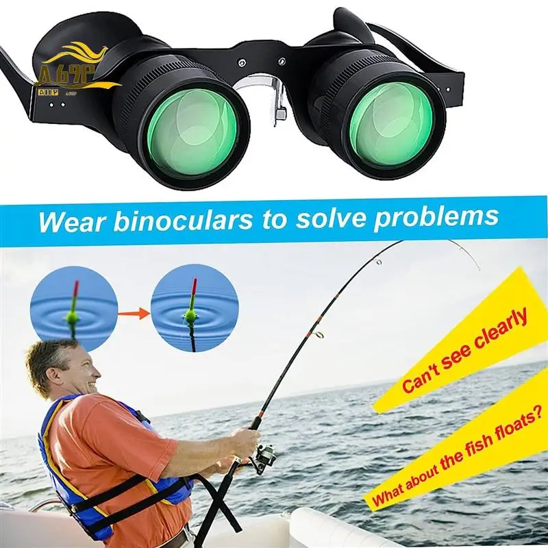 

A69P-Fishing Binoculars Portable Binoculars Telescope 10X Zoom Glasses For Outdoor Fishing Bird Watching
