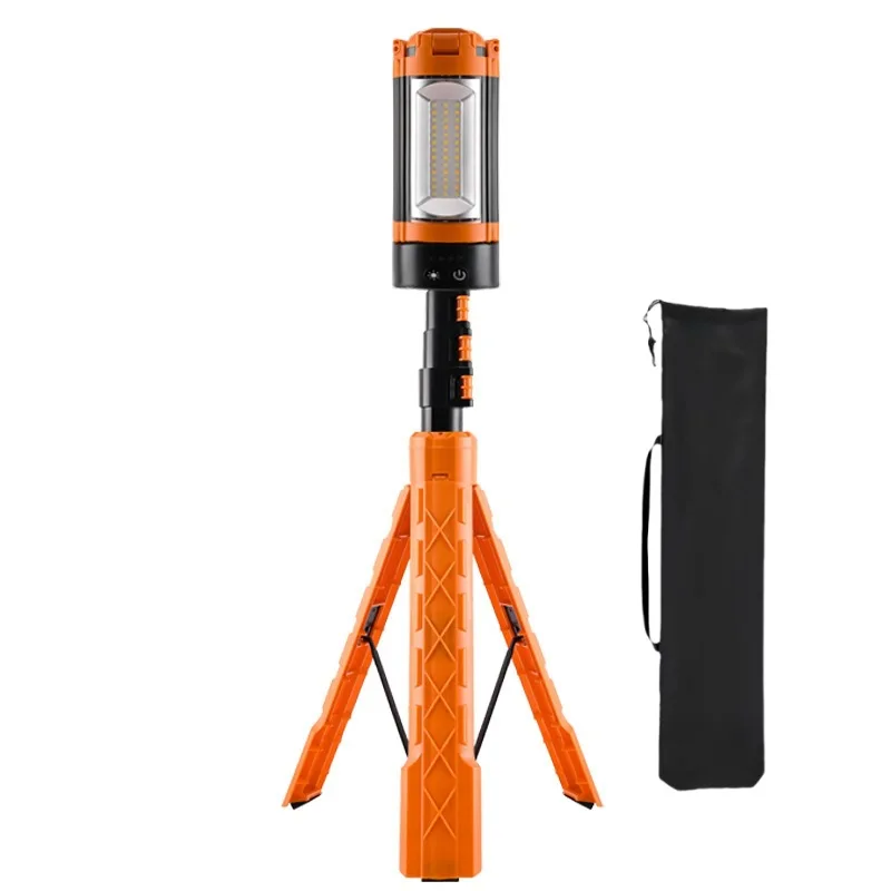 Foldable Tripod LED Camping Light Flashlight Telescopic Height Adjustable 360 Rotatable Rechargeable Waterproof Tent Light