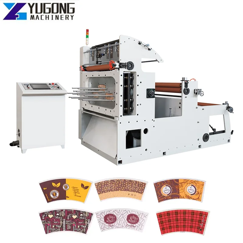 Paper Cup Roll To Sheet Die Cutting Machine Die Cutting Machine Production Line for Paper Cup Making Rotary Die Cutting Machine