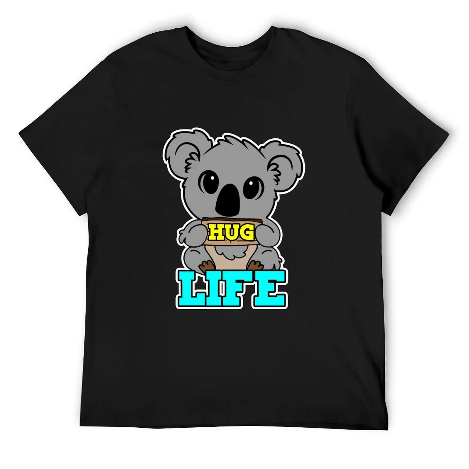 

Hug Life Koala T-Shirt aesthetic clothes tops summer top sweat shirts, men