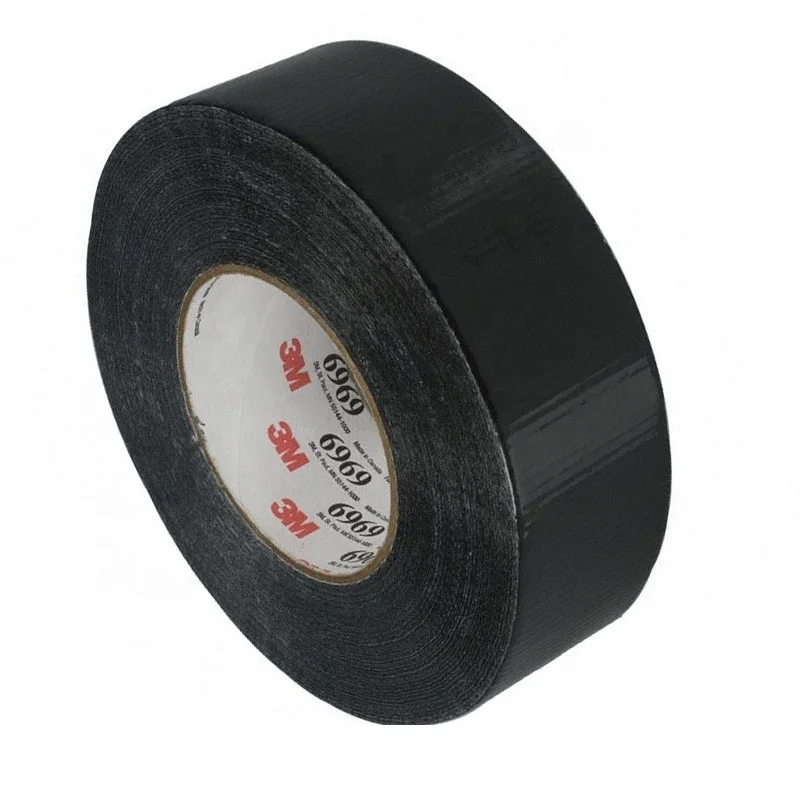 3M 6969 Duct Tape  Provide Good Holding Power,Brasion Resistance, and Tack-Free Edges, Black 48mmX60YD/roll ,Dropshipping