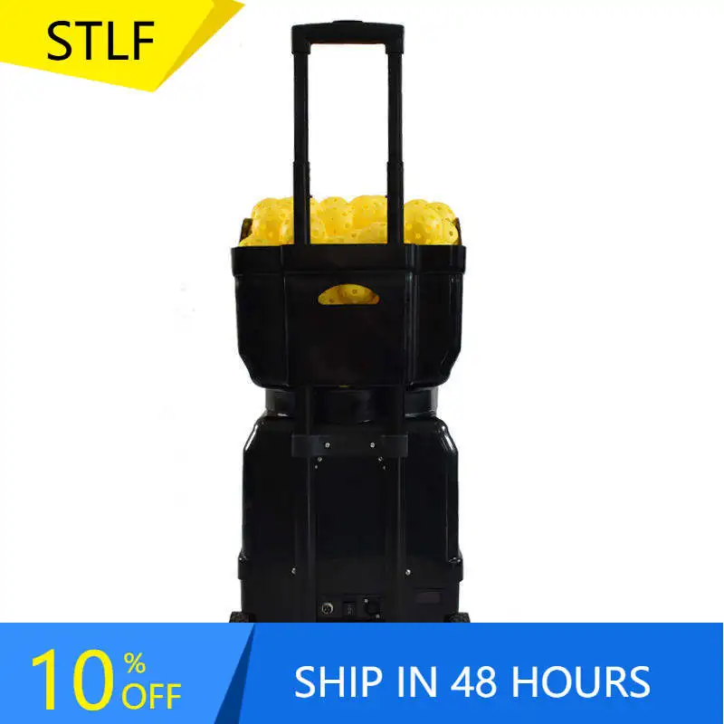 

STLFPortable Tennis Ball Machine With App Control & Spin Adjustment Club Basket Entry Level Master Precision Robot Abs