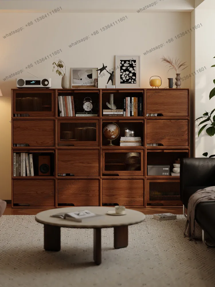 All solid wood storage cabinets, household storage snack cabinets, clothes and utility boxes