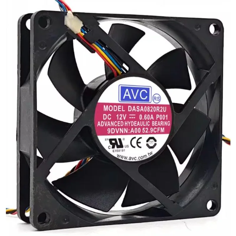New Cooler Fan for AVC DASA0820R2U 8CM Cooling Fan 8020 80*80*20mm