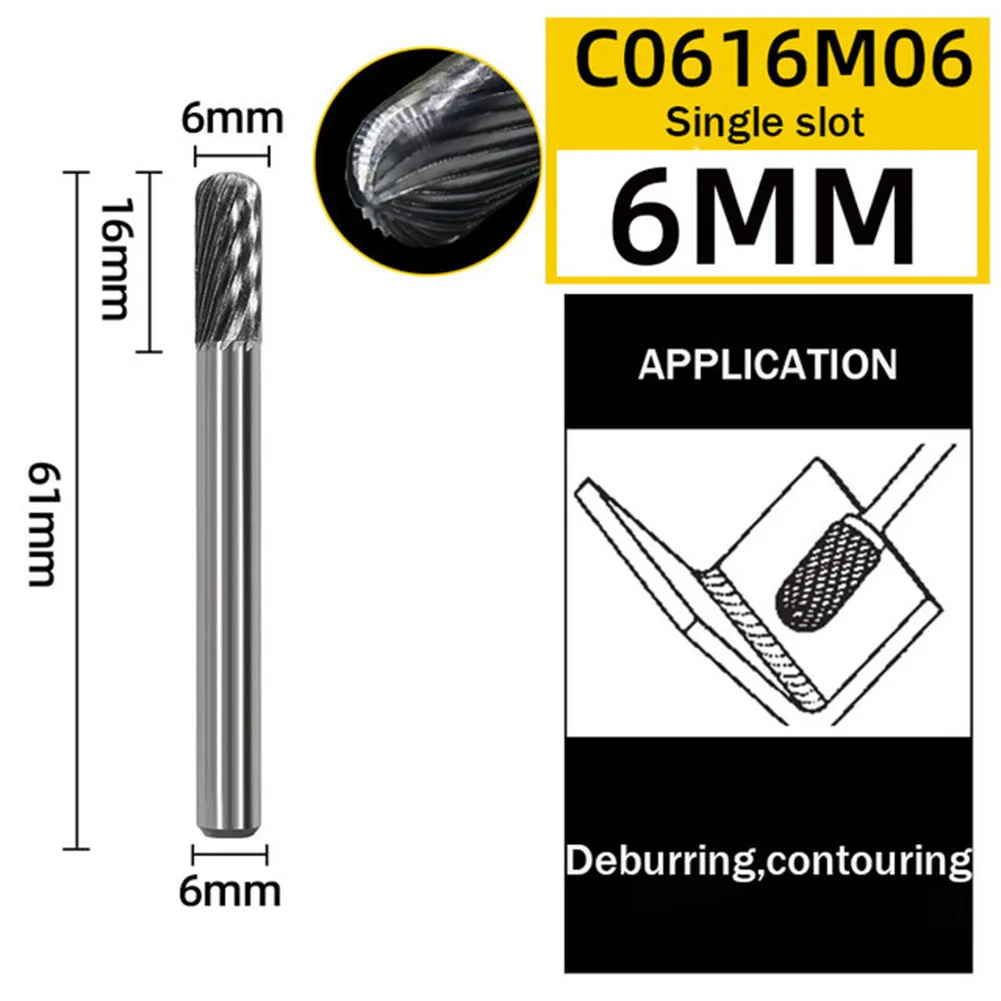 

High Precision Hot High Carbon Steel Processing Metal Processing Power Tools Router Burr Rotary Tools 6mm-16mm Cemented Carbide