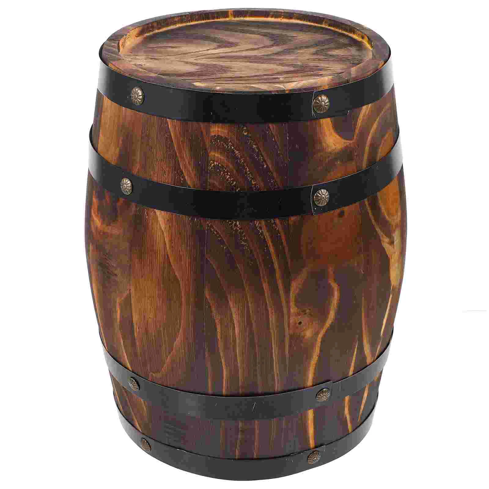 

Barrel Drink Decor Wooden Whiskey Craft Beer Keg Decorative Landscaping Photo Prop Props Decoration