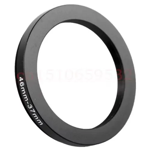 10pcs 46-37mm 46mm-37mm 46 to 37 Black Aluminum metal Neutral Brand Step down Filter Ring lens Adapter
