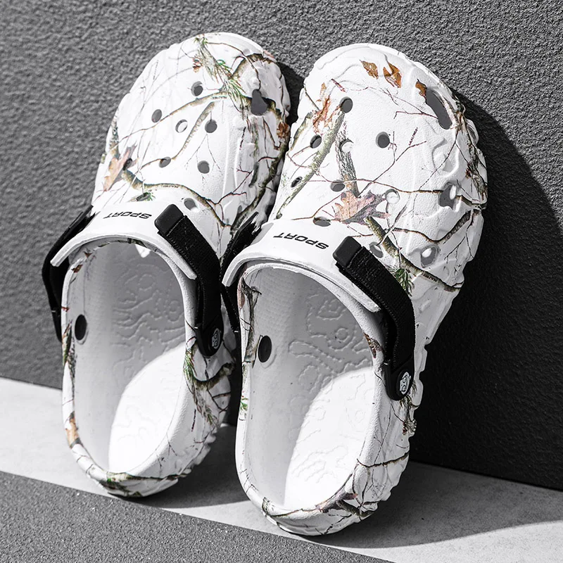 Summer Men's Clogs Sandals Home Garden Shoes Comfortable Men Women Slippers Non-Slip Soft Bottom Flip Flop Sandals Big Size46 47 image 5