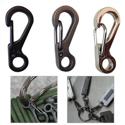 5/10/20pcs Mini Spring Backpack Clasps Outdoor Climbing Carabiners Equipment Survival Paracord Snap Hook Keychainl Buckle Clip