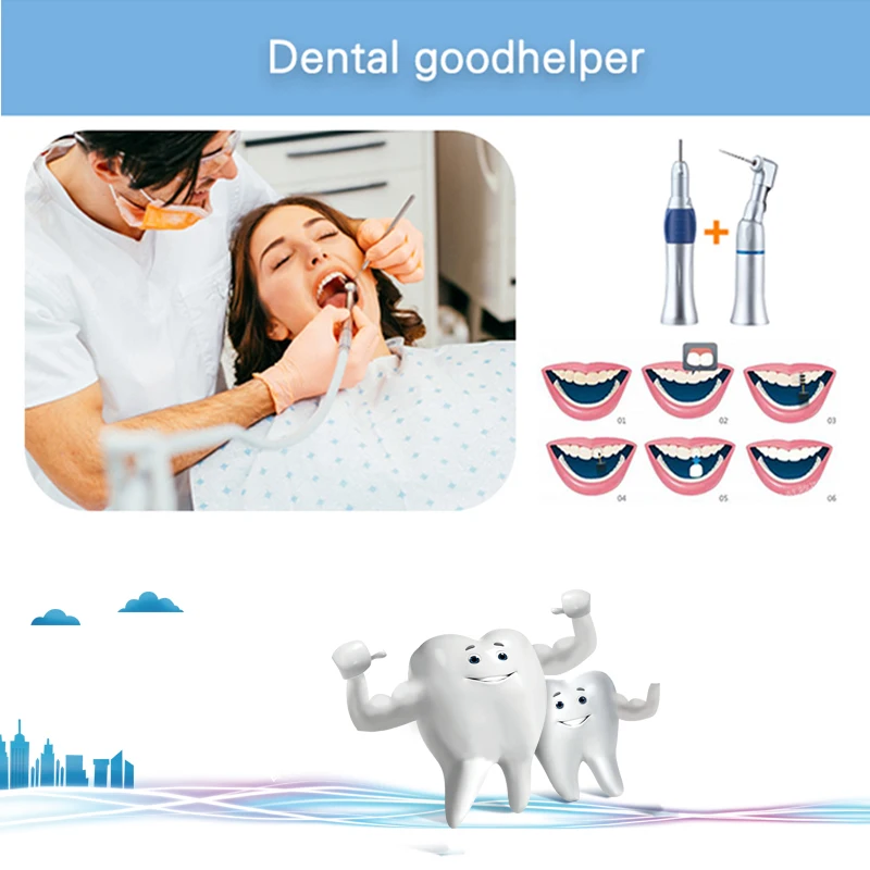 Kit di lucidatura dentale 35000rpm Mini maniglia del motore per la clinica di lucidatura dentale 108E M33Es forte Micro motore