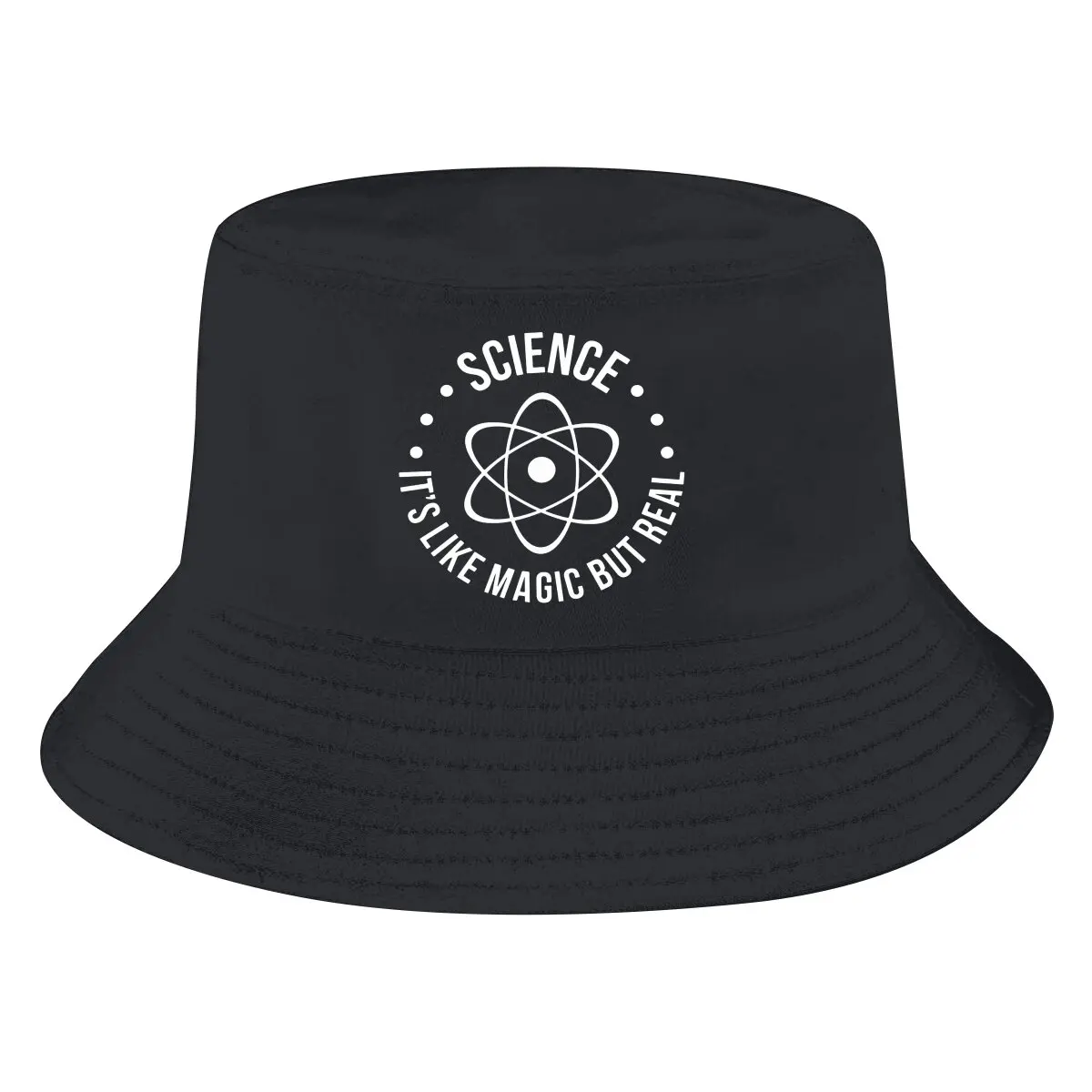 Science Bucket Hat It's Like Magic But Real Men's Women's Fisherman Cap Hip Hop Beach Sun Fishing Hats