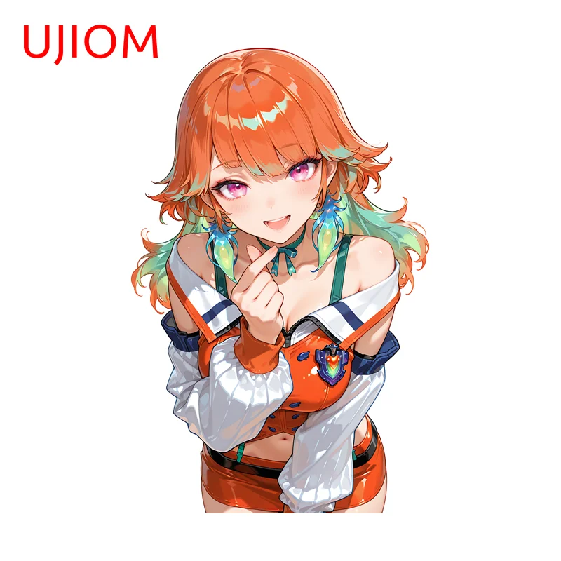 UJIOM Hololive Beautiful Character Wall Sticker Premium Design Occlusion Scratch Edgy Decal Suitable For Bumper Decoration