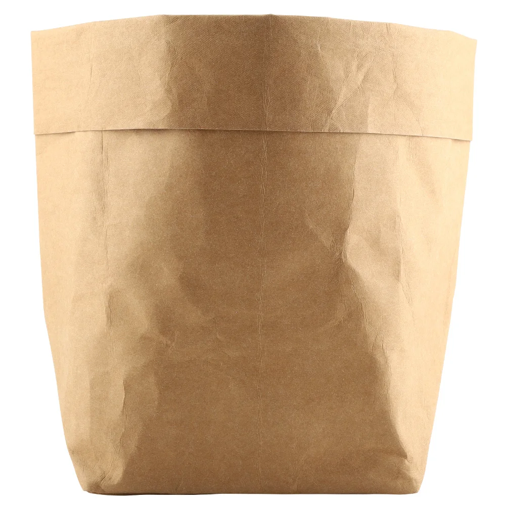 Kraft Paper Bag Flower Plant Pot Cover Container Multi-functional Storage Pouch Home Garden Supplies