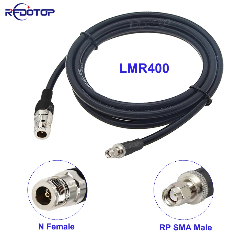 

LMR400 Cable SMA Male to N Type Connector Radio WIFI Extension Pigtail Jumper for 4G LTE Cellular Amplifier Cell Signal Booster