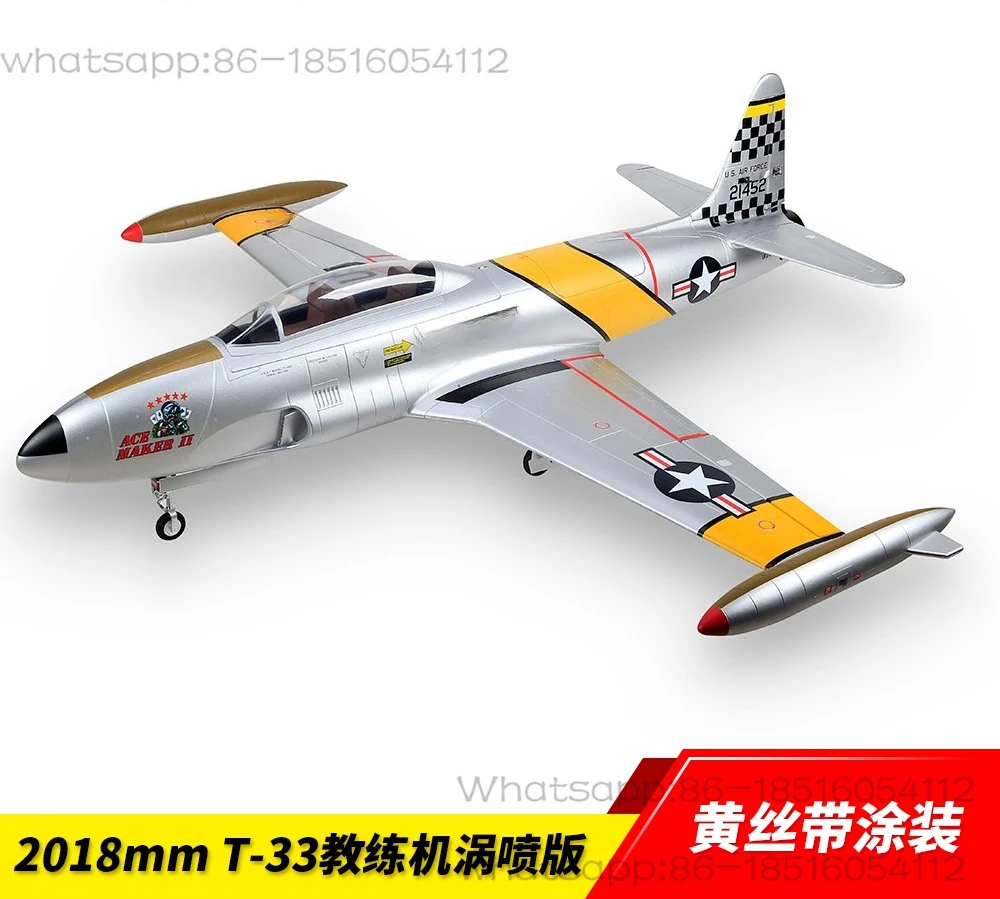 

T33 Turbojet, Yellow Ribbon Painted Aviation Model Toy