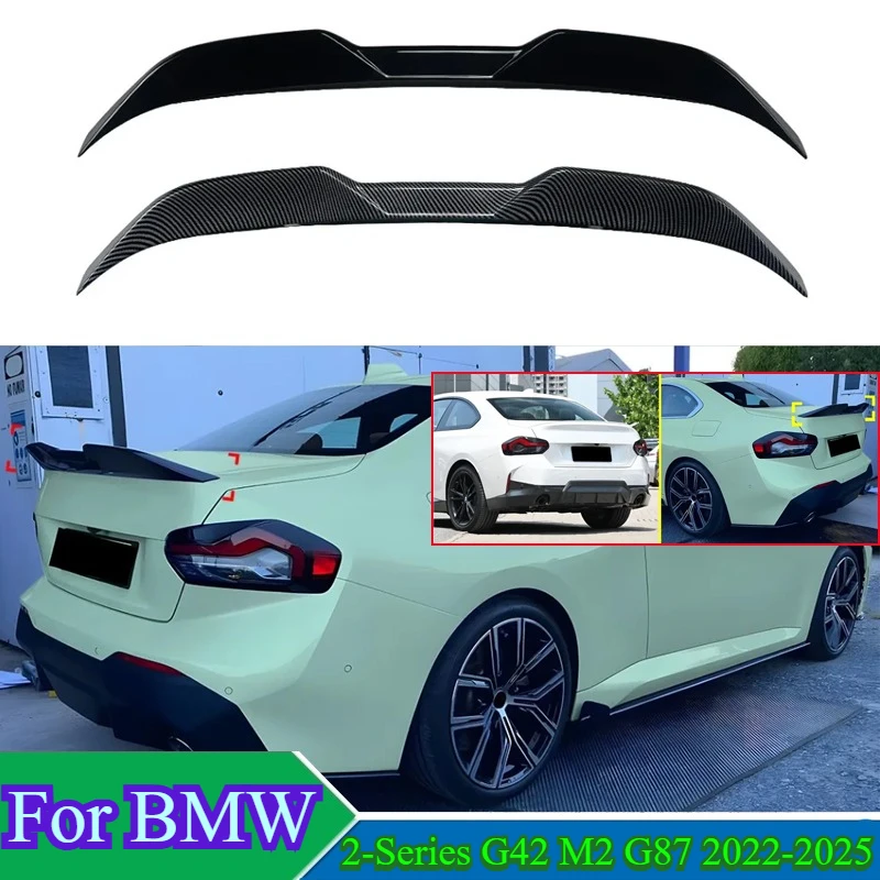 

For BMW 2-Series G42 M2 G87 2022-2025 Car Rear Trunk Wing Spoiler Rear Roof Lid Tail Lip Exterior Body Kits Accessories Tuning