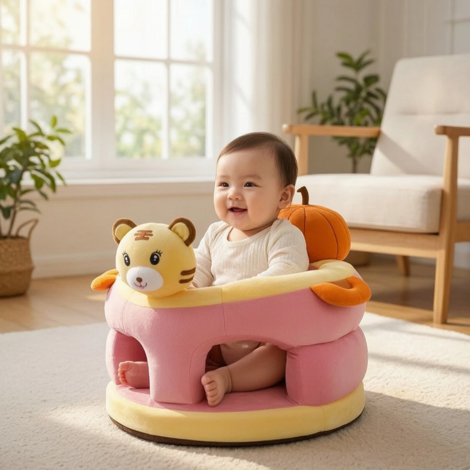 Soft Baby Sofa Cushioned Baby  - Baby Nursery Chair review and price