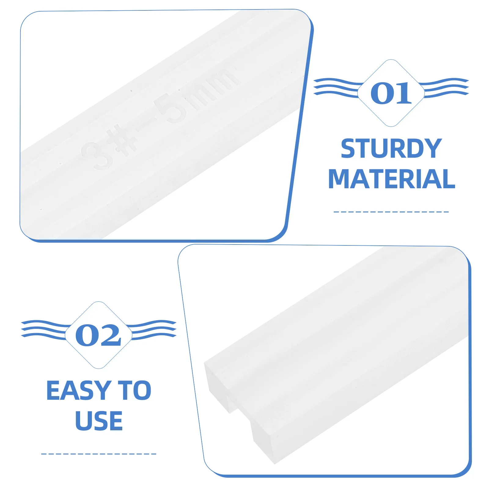 أداة مسطرة فاصل غراء بسحاب من الأكريليك الشفاف المضادة للتدفق لدليل الخياطة اليدوية لتطبيق السحاب السلس #6