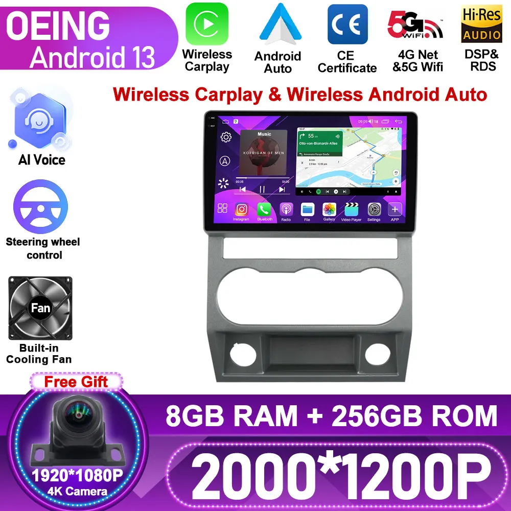 

For GAZ Gazelle Next 2016+ 2 Din Navigation GPS Carplay Autoradio Stereo Android Auto Car Radio Multimedia Player HU All In One