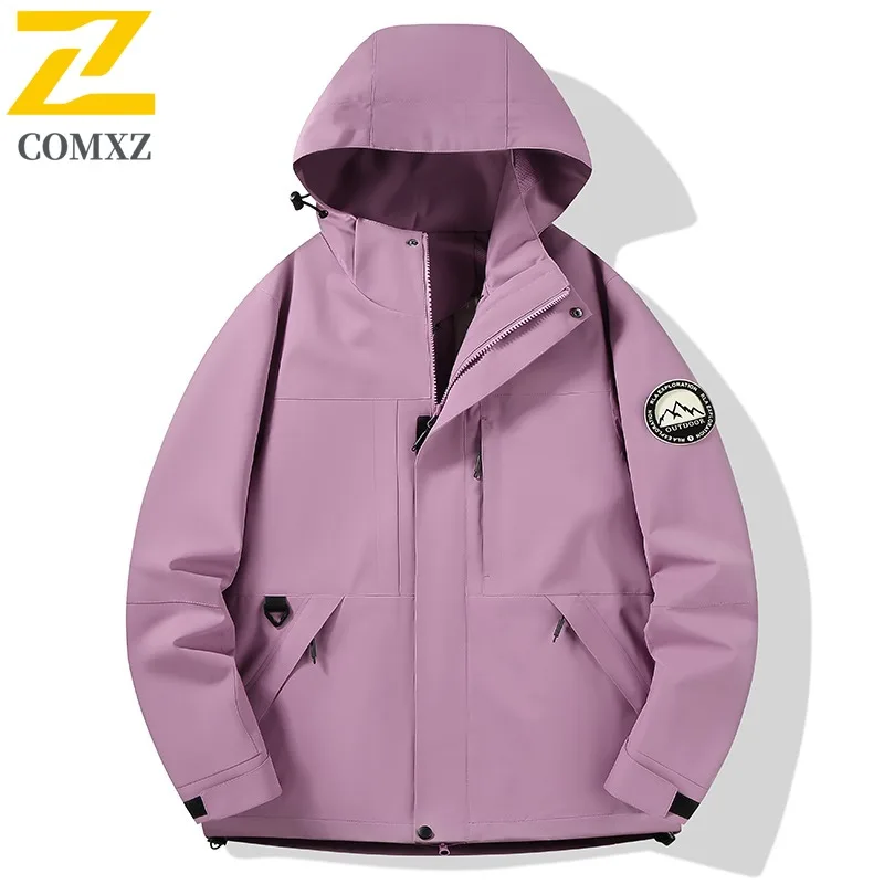 

Мужская повседневная куртка 2024, весна и осень, новая модная универсальная ветрозащитная дышащая куртка с капюшоном, уличная дорожная куртка для кемпинга