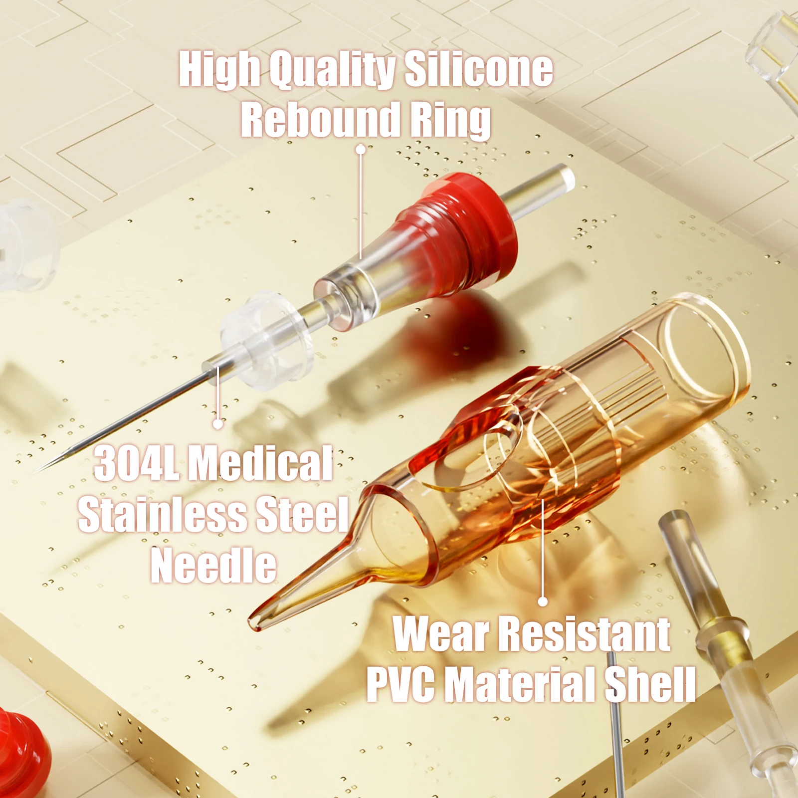 Dragonhawk Pro Disposable Box of 20pcs RL  Tattoo Needles Cartridge for Tattoo Rotary Pen Round Liner  Supplies Makeup