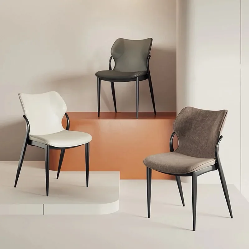 

HOT Nordic, Dining Chair, Home, Soft Bag, Backrest, Cafe, Light Luxury, High-end, Casual, Modern, Simple, Chair