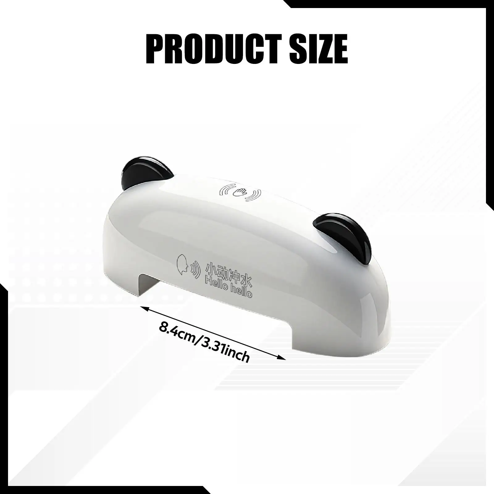 طقم تنظيف المرحاض التلقائي المنشط بالصوت، مناسب عالمي من النوع C قابل لإعادة الشحن #6