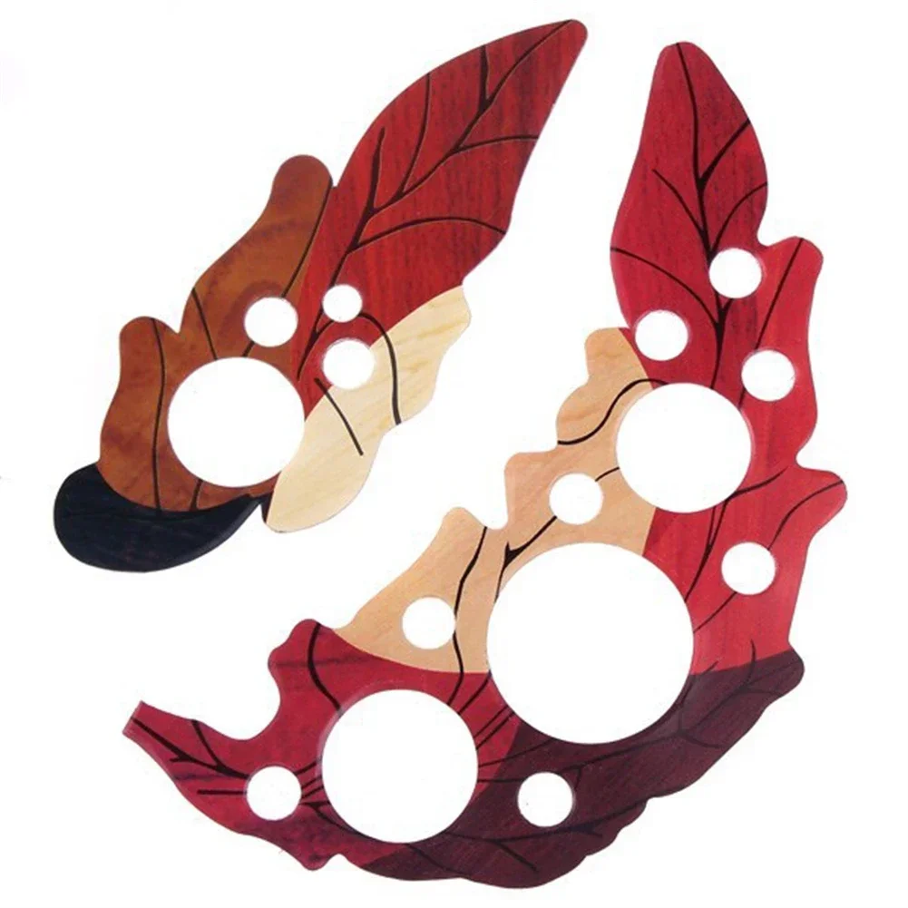Acoustic Guitar Pickguard Scratch Plate Grape Leaf Shape Sound Hole Sticker PVC Plate Grape Leaf Shape Sound Hole Sticker