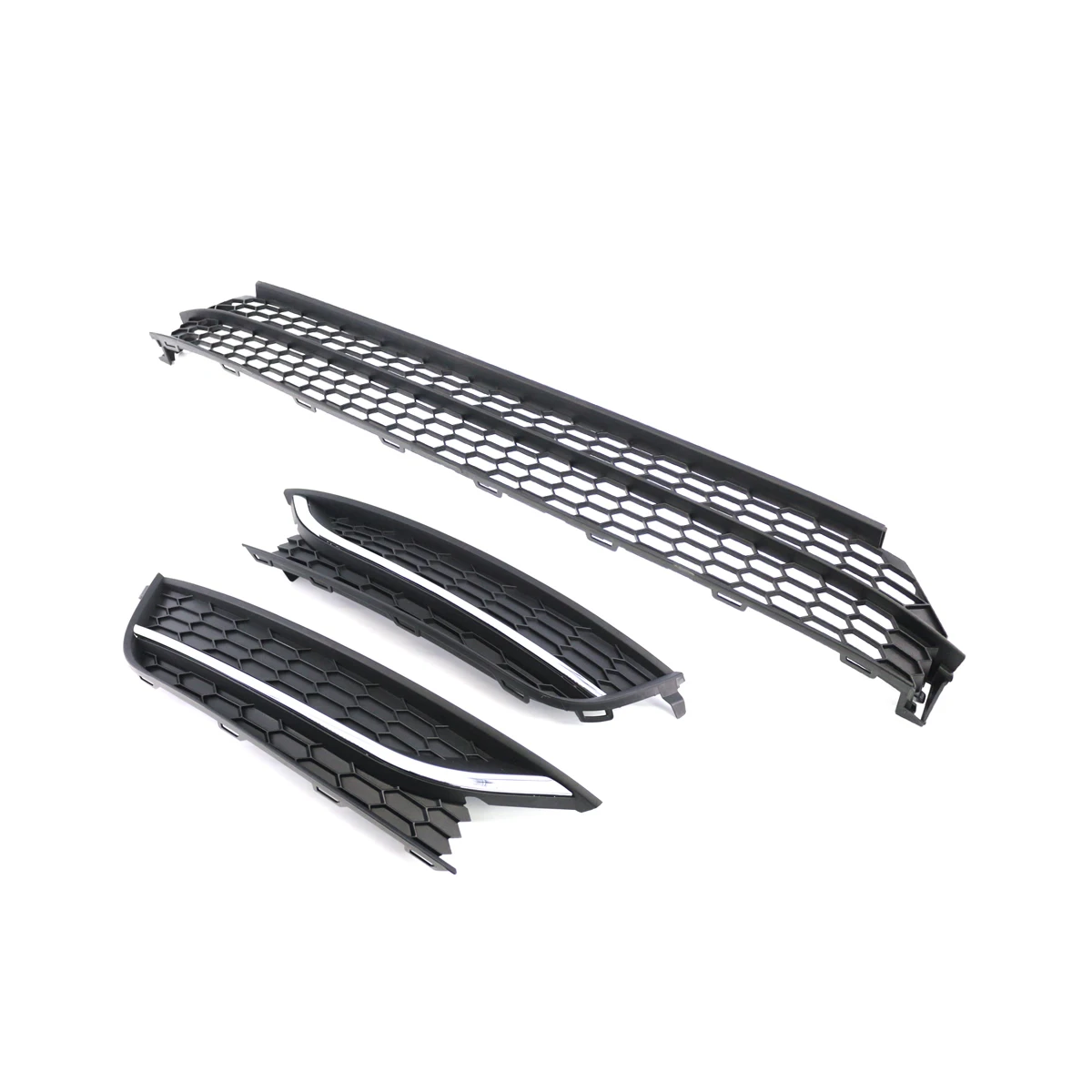 US Model Car Front Bumper Lower Fog Light Vent Grille Grill Cover Case Fit For VW Passat 2012 2013 2014 2015 ABS Black 561853667