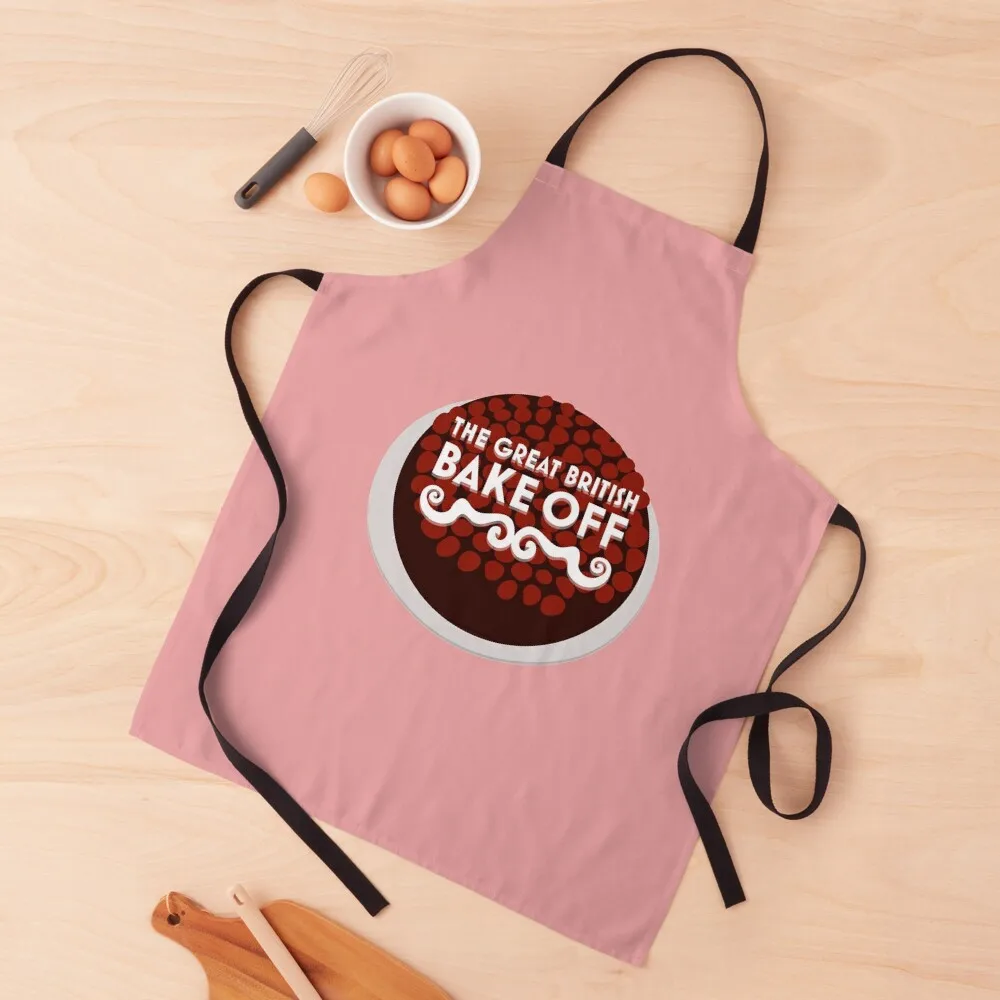 

Great British Bake Off Cake Illustration Apron For Cooking Kitchen Man Apron