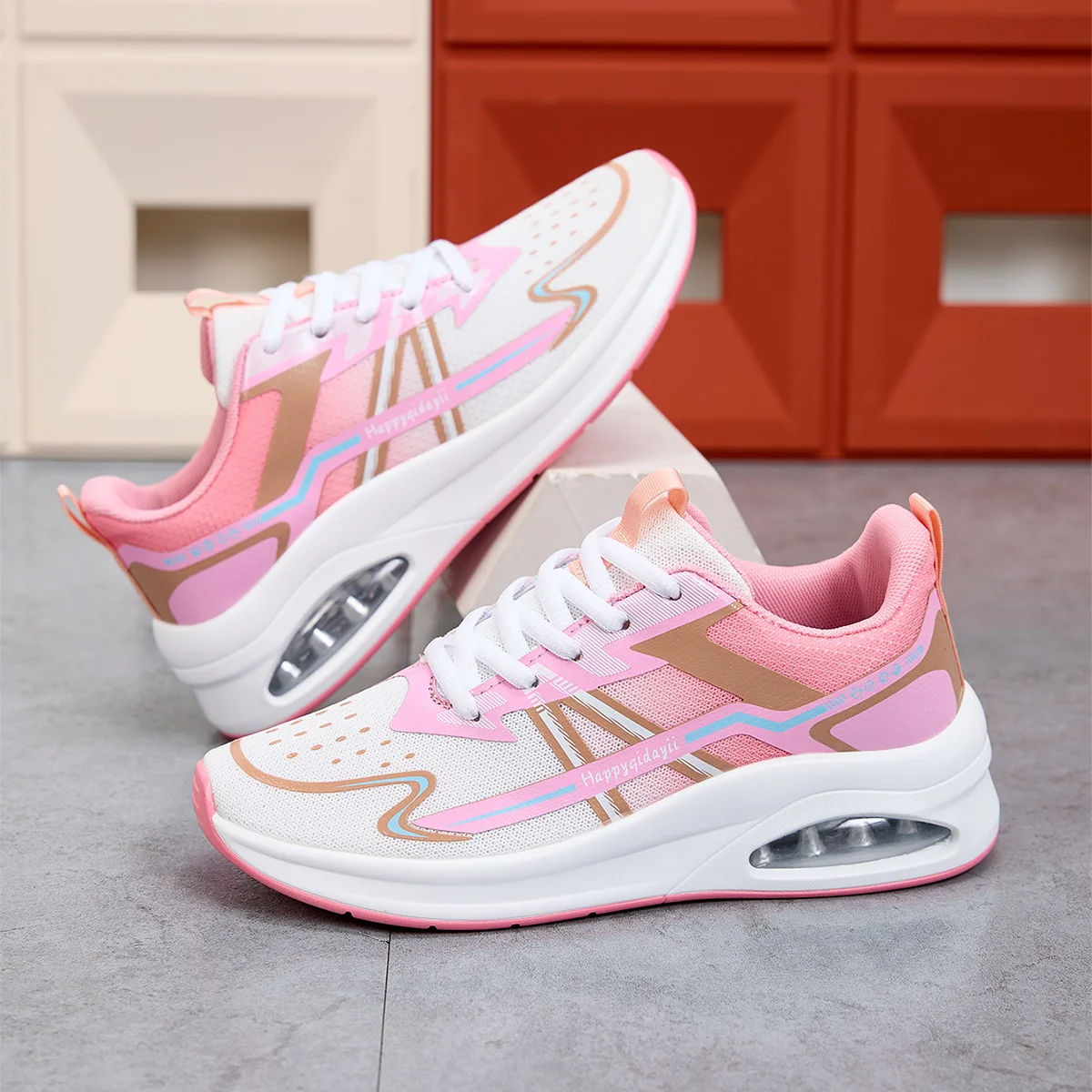 

2025 Women's Plus Size Mesh Breathable Casual Sneakers - Fashionable, Lightweight Cushioned Running Shoes for All Seasons 36-42