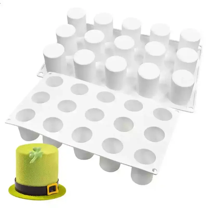 15 Cylinder Silicone Silicone Mold Baking Dessert Mousse Chinese French Cake DIY Handmade Abrasives