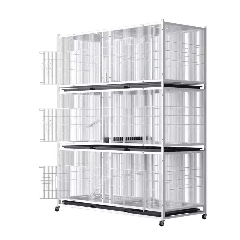 

Pigeon pairing cage Yuanbao carrier pigeon breeding cage indoor and outdoor breeding bird cage with trough encryption