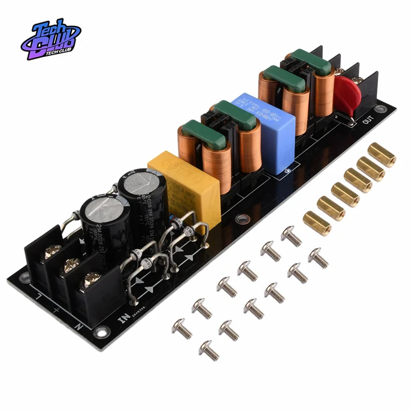 AC 110V-265V 15A Power Purification And Direct Filter Board Module Emi High Frequency Filter Module For Electronic Equipement